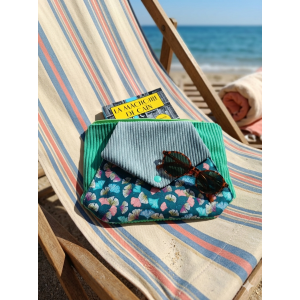Pochette Mely - Gingko Vert pour Livre de Poche